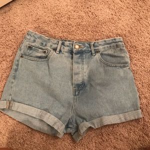 denim shorts